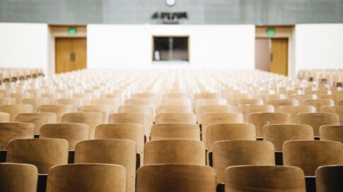 Empty classroom.